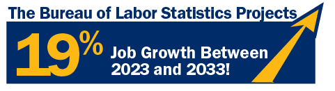 The Bureau of Labor Statistics Projects 19% Job Growth Between 2023 and 2033!