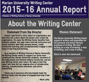 Writing Center Report