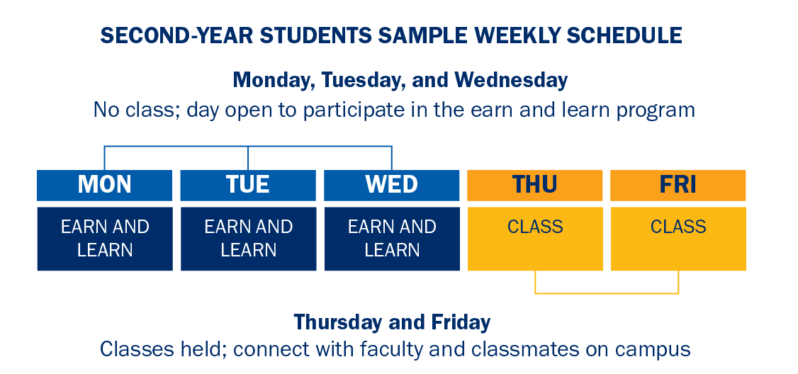 Second year schedule